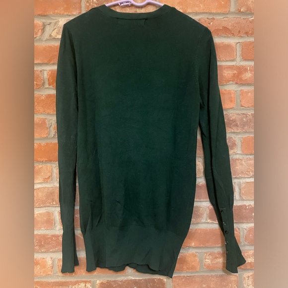 Zara Forest Green Long Cardigan - Picture 2 of 3